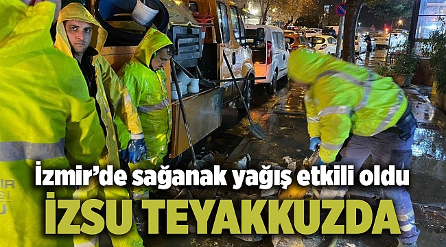 İzmir’de sağanak yağış etkili oldu