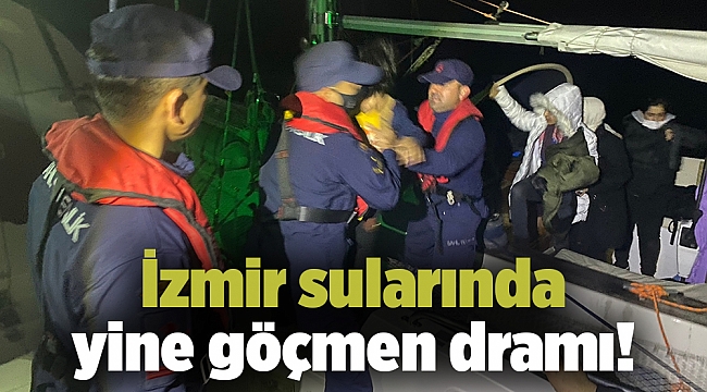 İzmir sularında yine göçmen dramı!