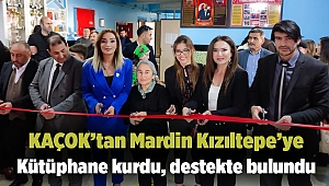 KAÇOK’tan Mardin Kızıltepe’ye Kütüphane kurdu, destekte bulundu