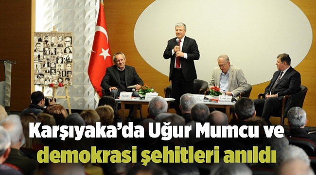 Karşıyaka’da Uğur Mumcu ve demokrasi şehitleri anıldı