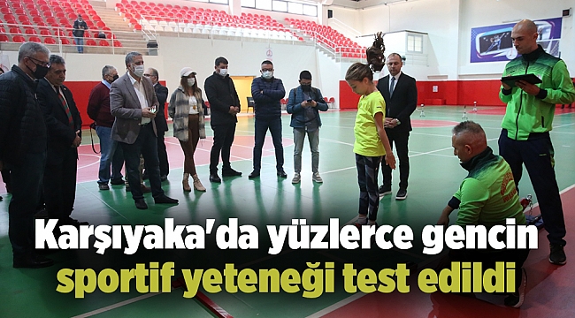 Karşıyaka'da yüzlerce gencin sportif yeteneği test edildi