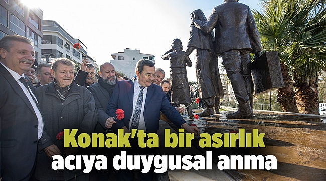 Konak'ta bir asırlık acıya duygusal anma
