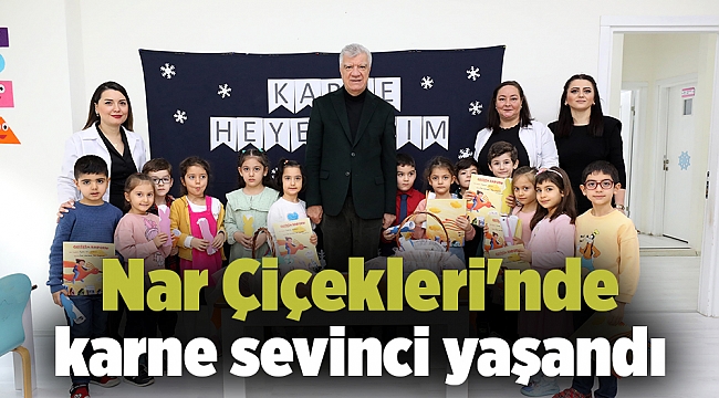Nar Çiçekleri&#039;nde karne sevinci yaşandı