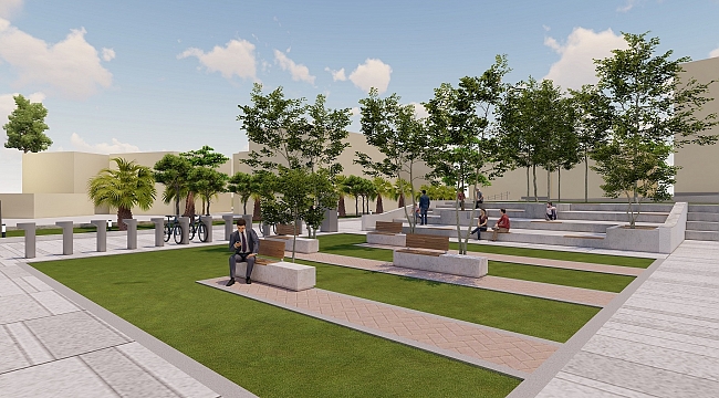 Sarnıç Cumhuriyet Meydanı yenileniyor