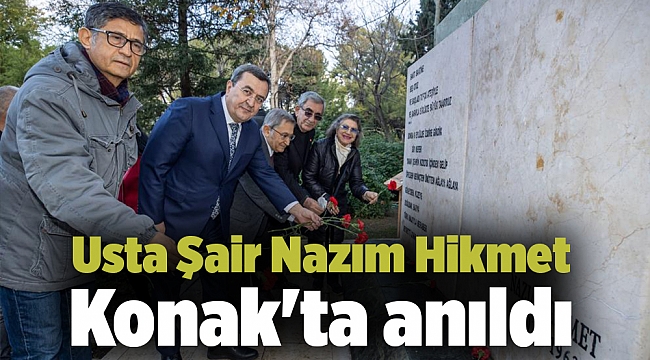 Usta Şair Nazım Hikmet Konak'ta anıldı