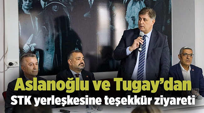 Aslanoğlu ve Tugay’dan STK yerleşkesine teşekkür ziyareti