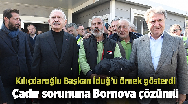 Çadır sorununa Bornova çözümü