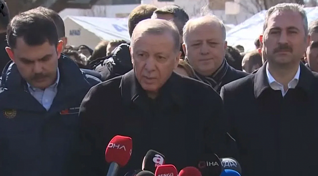 Cumhurbaşkanı Erdoğan'dan deprem bölgesinde yeni açıklamalar