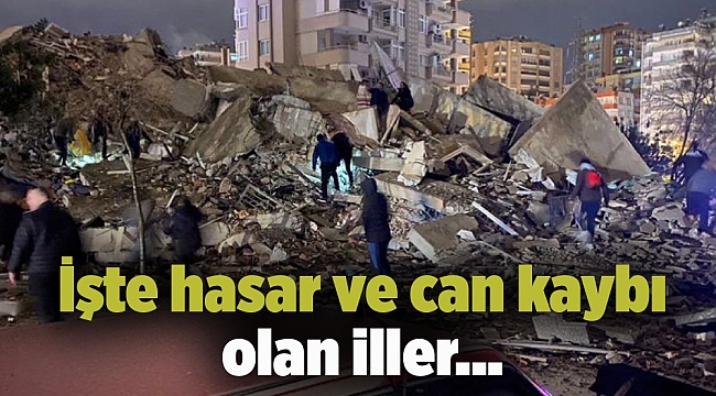 Deprem onlarca şehirde hissedildi… Hasar ve can kaybı olan iller…