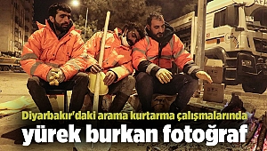 Diyarbakır'daki arama kurtarma çalışmalarında yürek burkan fotoğraf