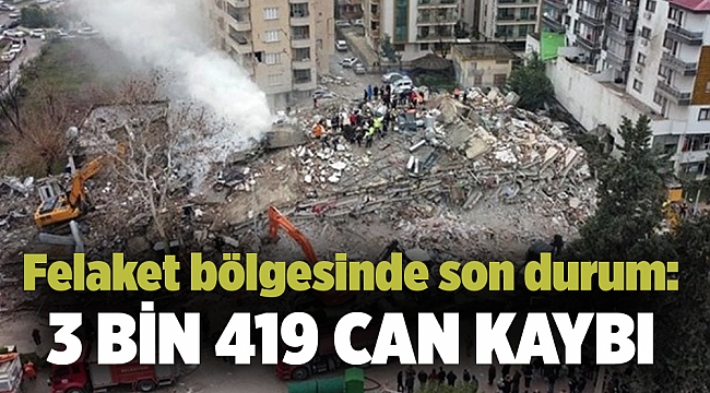 Felaket bölgesinde son durum: Yastayız