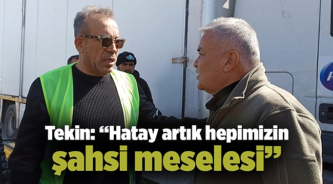 Tekin: “Hatay artık hepimizin şahsi meselesi”