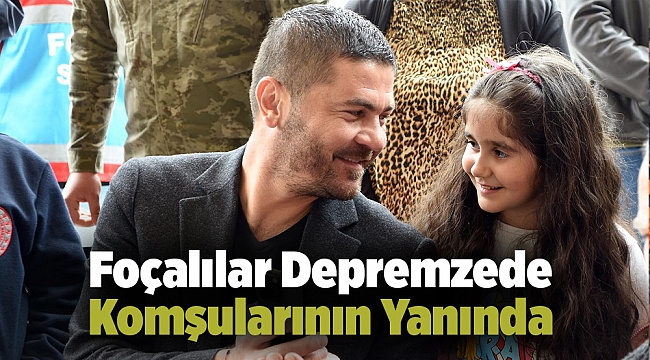 Foçalılar Depremzede Komşularının Yanında