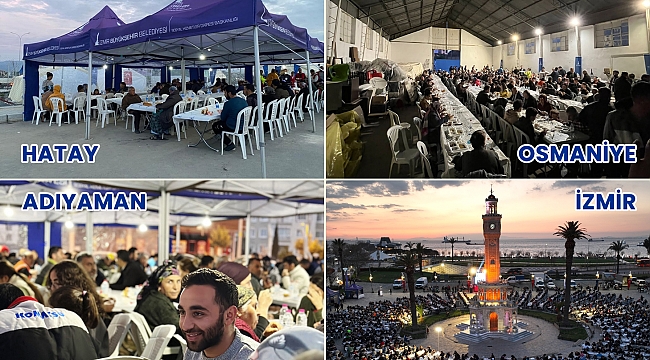İzmir'de Ramazan’ın ilk iftarında deprem dayanışması