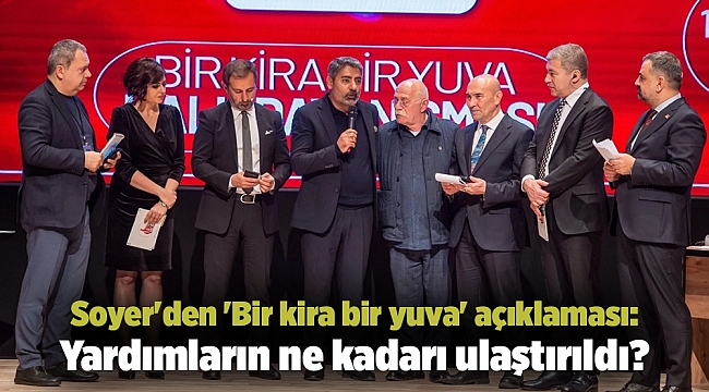 Soyer'den 'Bir kira bir yuva' açıklaması: Yardımların ne kadarı ulaştırıldı?