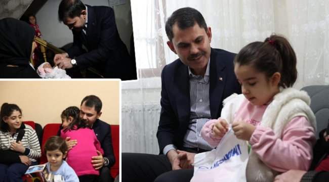 Bakan Kurum&#039;dan Ankara&#039;daki depremzede ailelere ziyaret