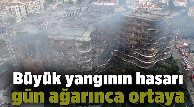 Büyük yangının hasarı gün ağarınca ortaya çıktı!
