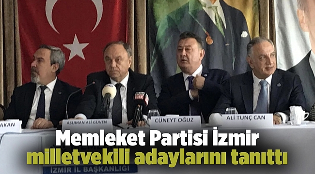 Memleket Partisi İzmir milletvekili adaylarını tanıttı