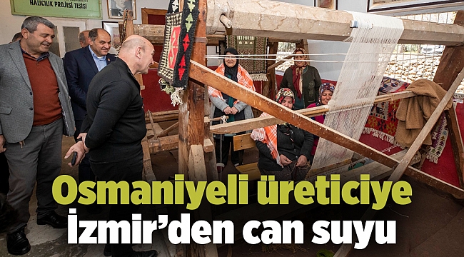 Osmaniyeli üreticiye İzmir’den can suyu