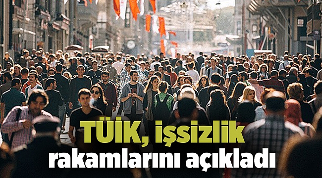 TÜİK, işsizlik rakamlarını açıkladı