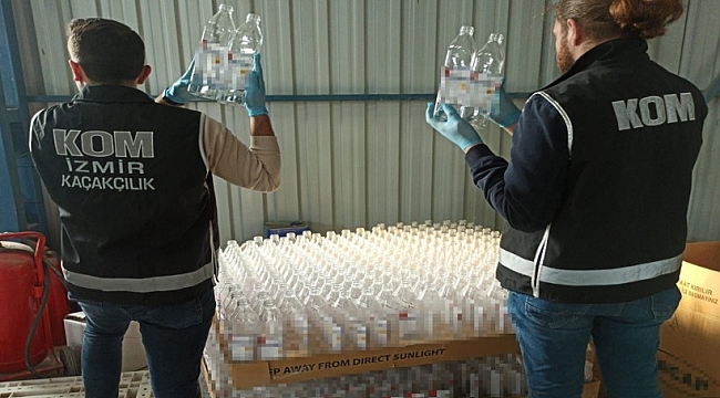 38 ton sahte alkol ele geçirildi