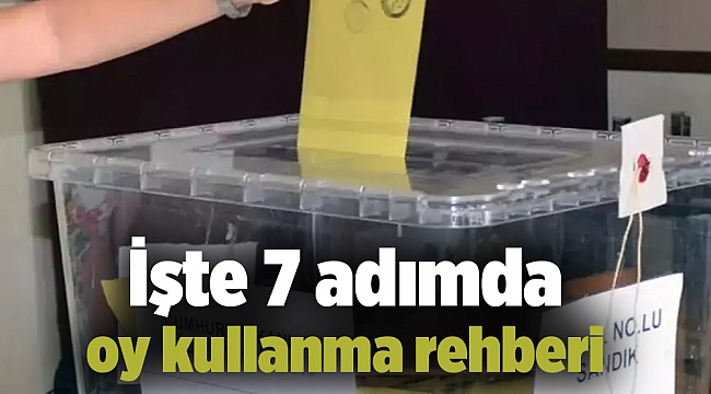 İşte 7 adımda oy kullanma rehberi