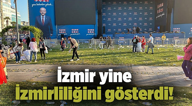 İzmir yine İzmirliliğini gösterdi!