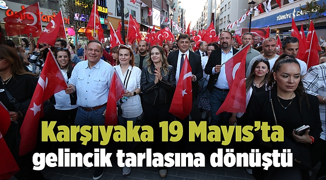 Karşıyaka 19 Mayıs’ta gelincik tarlasına dönüştü