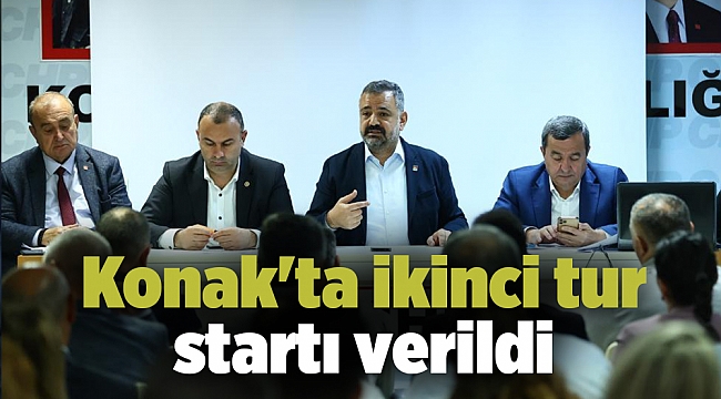Konak&#039;ta ikinci tur startı verildi