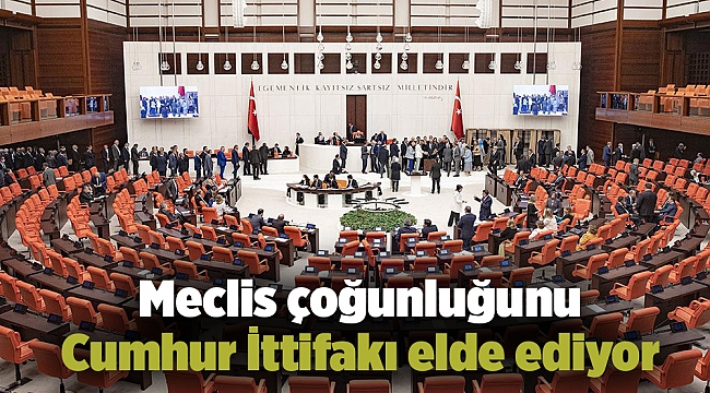 Meclis çoğunluğunu Cumhur İttifakı elde ediyor