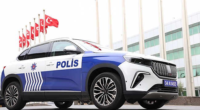 Türkiye&#039;deki Togg marka ilk polis aracı hizmete girdi