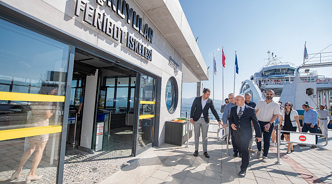 Başkan Soyer yenilenen Üçkuyular Feribot İskelesi’ni inceledi