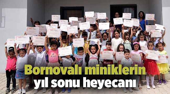 Bornovalı miniklerin yıl sonu heyecanı