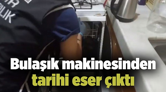 Bulaşık makinesinden tarihi eser çıktı