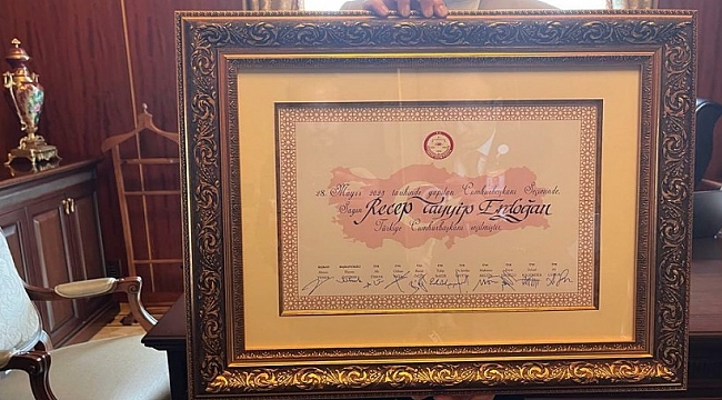 Cumhurbaşkanı mazbatası TBMM Başkanı Şentop’a sunuldu!