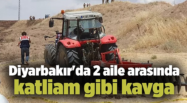 Diyarbakır&#039;da 2 aile arasında katliam gibi kavga