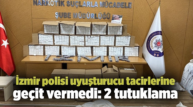 İzmir polisi uyuşturucu tacirlerine geçit vermedi: 2 tutuklama