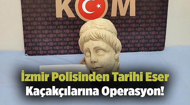 İzmir Polisinden Tarihi Eser Kaçakçılarına Operasyon!