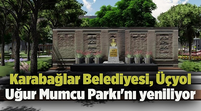 Karabağlar Belediyesi, Üçyol Uğur Mumcu Parkı&#039;nı yeniliyor