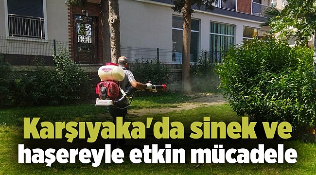 Karşıyaka'da sinek ve haşereyle etkin mücadele