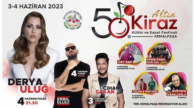 KİRAZ FESTİVALİ COŞKUSU BAŞLIYOR