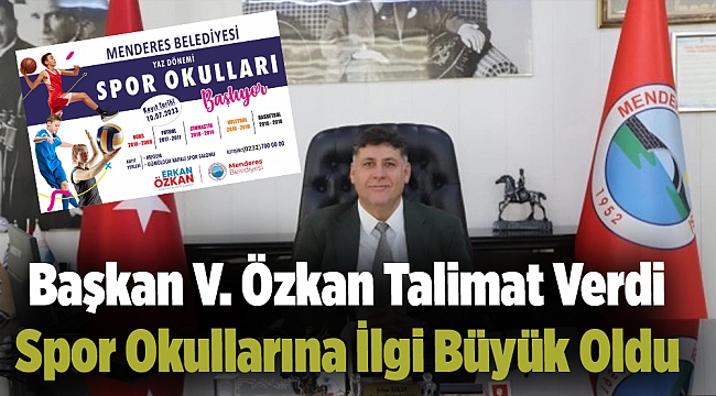Başkan V. Özkan Talimat Verdi Spor Okullarına İlgi Büyük Oldu