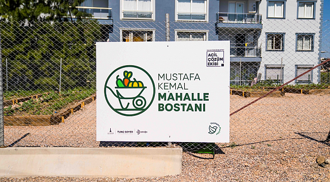 Buca’nın Mustafa Kemal Mahallesi’nde Mahalle Bostanı açıldı