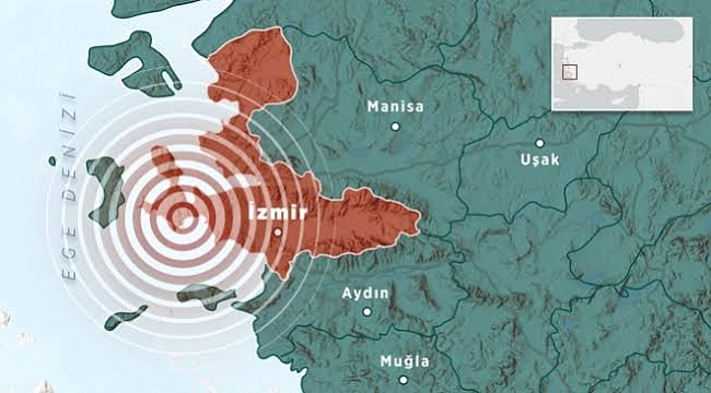 Çeşmede korkutan deprem
