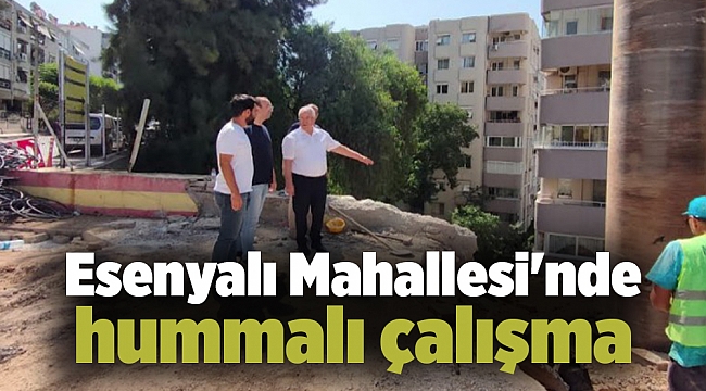Esenyalı Mahallesi&#039;nde hummalı çalışma
