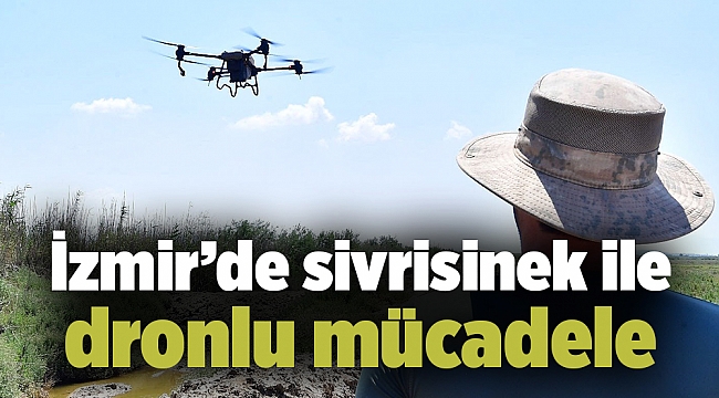 İzmir’de sivrisinek ile dronlu mücadele