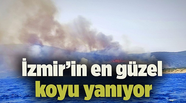 İzmir'in en güzel koyu yanıyor
