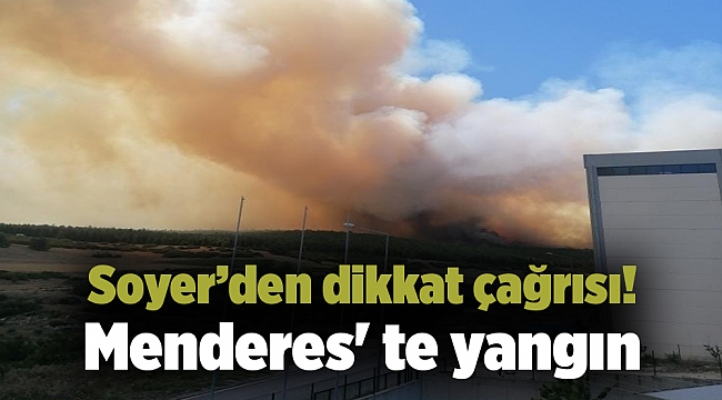 Menderes' te yangın!