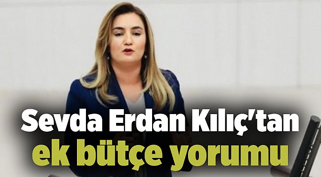 Sevda Erdan Kılıç&#039;tan ek bütçe yorumu