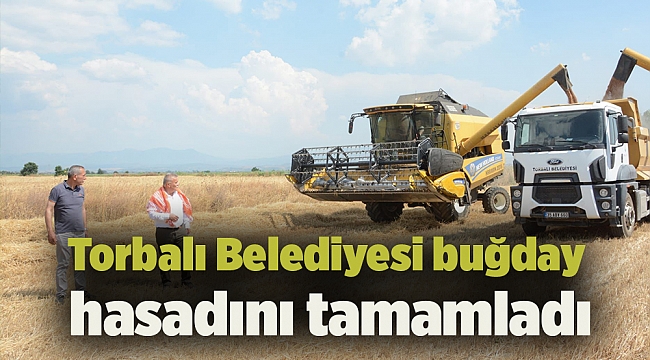 Torbalı Belediyesi buğday hasadını tamamladı